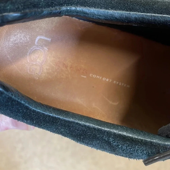 Ugg Hepner Black Woven Suede Sneakers - Picture 5 of 9